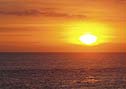 タナロットのインド洋に沈む夕日